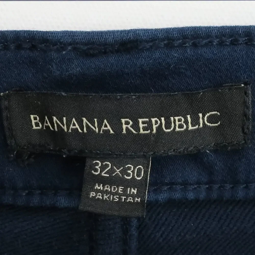 Banana Republic Stretch 5-Pocket Pants Men’s 32x30 Slim Fit Navy Minimalist
